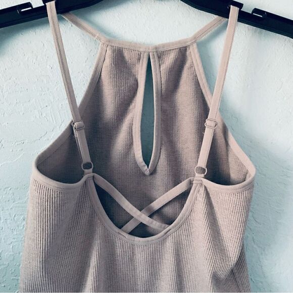 BUNDLE 2 Pink & Gray Spandex Tank Tops Size OS - Picture 9 of 13